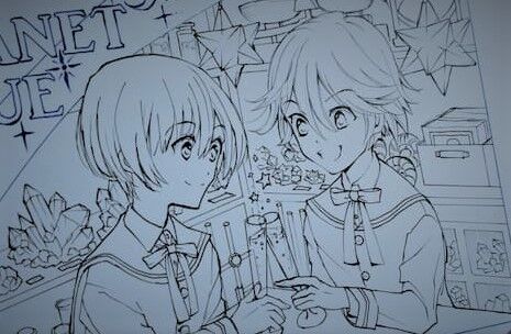 理科室のような店内で、ソォダ水で乾杯