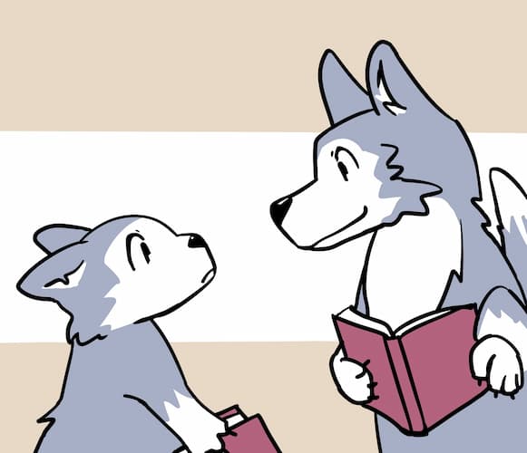 子どもの石井と大人の石井(イヌ科)